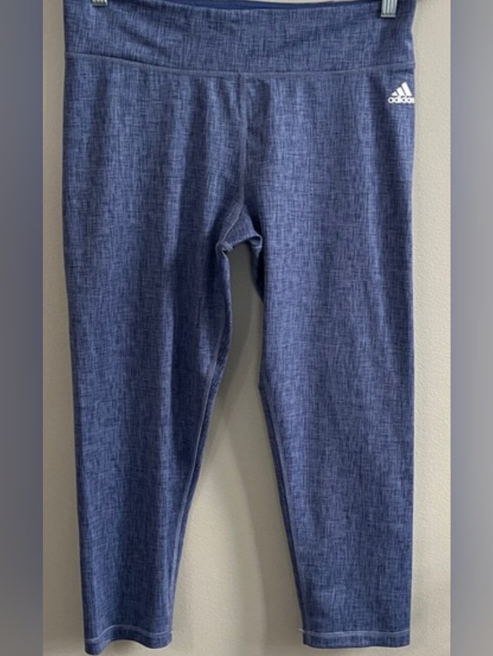 Adidas Women's Climalite Studio 3/4 Active Tight Capri, Raw Purple Wash, Size XL